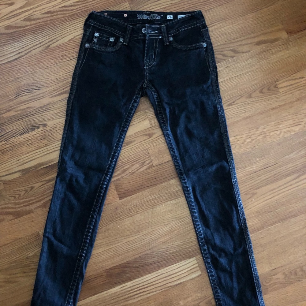 Miss Me skinny black jeans.